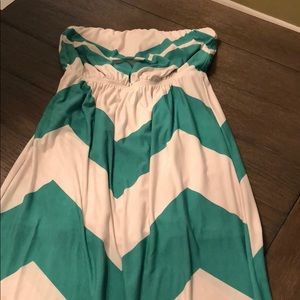 Chevron Maxi Dress
